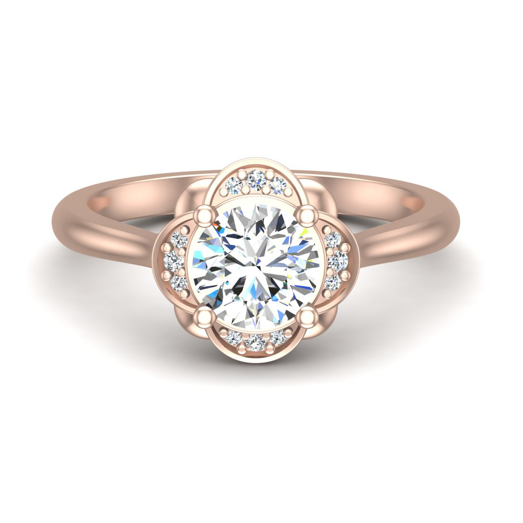 Mariah Halo Engagement Ring